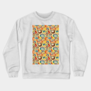 70s mod squares Crewneck Sweatshirt